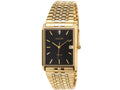 Accurist Men's Quartz Watch with Black Dial Analogue Display and Gold Stainless Steel Plated Bracelet MB955B.01