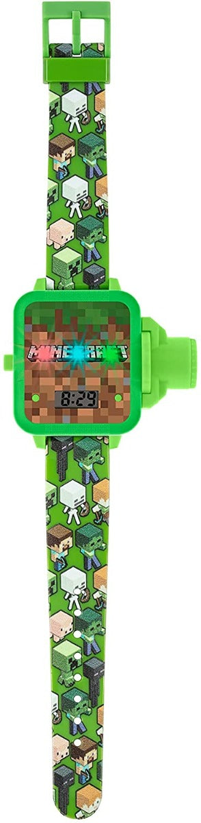 Minecraft Boy's Digital Projection Watch with Silicone Strap MIN4103