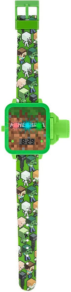 Minecraft Boy's Digital Projection Watch with Silicone Strap MIN4103