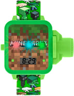 Minecraft Boy's Digital Projection Watch with Silicone Strap MIN4103