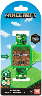 Minecraft Boy's Digital Projection Watch with Silicone Strap MIN4103