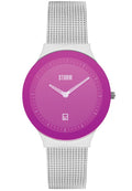 Ladies Storm Mini Sotec Watch with Purple Dial and Silver Milanese Strap 47383/P