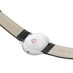 Mondaine Mens Solar Watch with Black Dial and Black Vegan Leather Strap MLE.41921.LBV