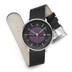 Mondaine Mens Solar Watch with Black Dial and Black Vegan Leather Strap MLE.41921.LBV