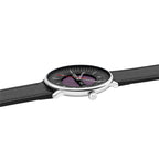 Mondaine Mens Solar Watch with Black Dial and Black Vegan Leather Strap MLE.41921.LBV