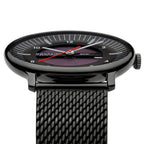 Mondaine Mens Solar Watch with Black Dial and Black Milenese Strap MLE.41921.SM