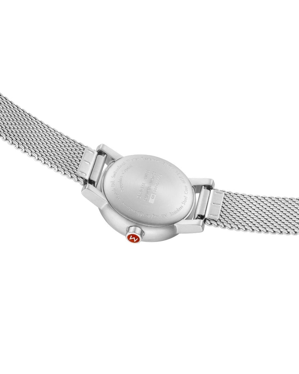 Mondaine Evo 2 Ladies Watch with White Dial and Silver Milanese Strap MSE.26110.SM