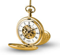 Mens Rotary Gold Pocket Watch With Skeleton Dial MP00727/01
