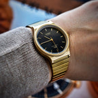 Casio Collection Mens Watch with Brown Dial and Gold Strap MQ-24GA-1AEF
