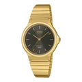 Casio Collection Mens Watch with Brown Dial and Gold Strap MQ-24GA-1AEF