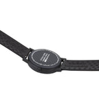 Cloc Mondaine Classic i Ddynion gyda Deial Gwyn a Strap Rwber Du MS1.41110.RB