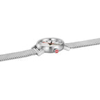 Mondaine Evo 2 Ladies Watch with White Dial and Silver Milanese Strap MSE.26110.SM