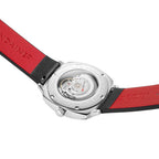 Mondaine Cushion Automatic Mens Watch with White Dial and Black Strap MSL.3961B.LBV