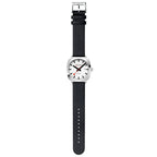 Mondaine Cushion Automatic Mens Watch with White Dial and Black Strap MSL.3961B.LBV