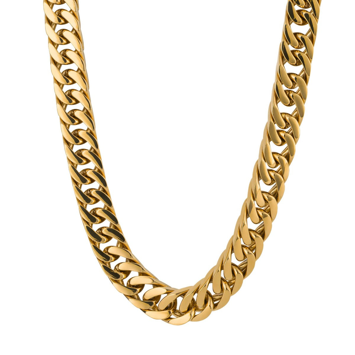 Fred Bennett Heavyweight Gold Plated Curb Chain Necklace N4563