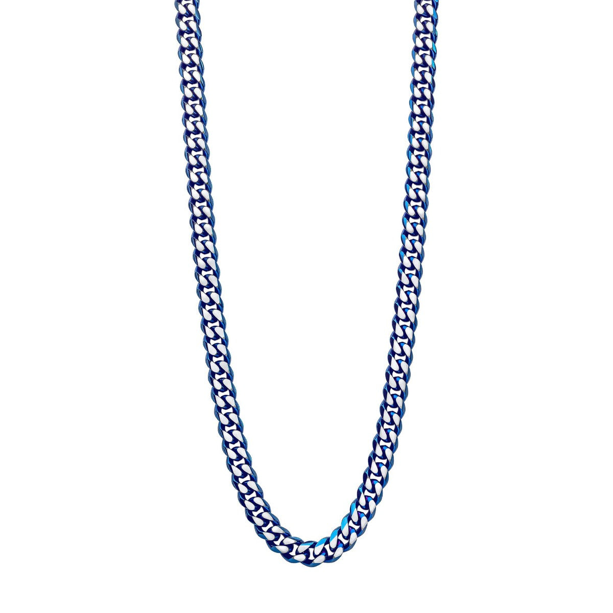 Fred Bennett Blue Curb Chain Necklace N4652B