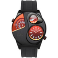 Storm Navitrek Rubber Slate Red Mens Watch with Black Rubber Strap 47538/SL/R