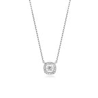 Mwclis Diemwnt Aur Gwyn 9ct 0.06CT
