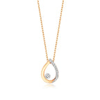 9ct Yellow Gold Diamond Necklace 0.06CT