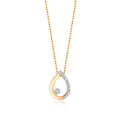 9ct Yellow Gold Diamond Necklace 0.06CT