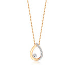 9ct Yellow Gold Diamond Necklace 0.06CT