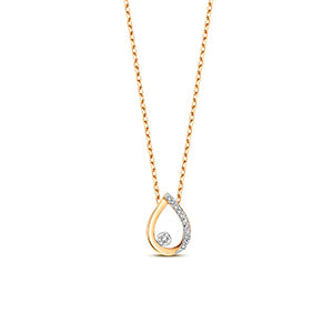9ct Yellow Gold Diamond Necklace 0.06CT