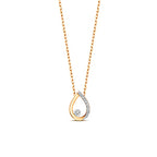 9ct Yellow Gold Diamond Necklace 0.06CT