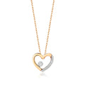 Mwclis Diemwnt Aur Melyn 9ct 0.06CT