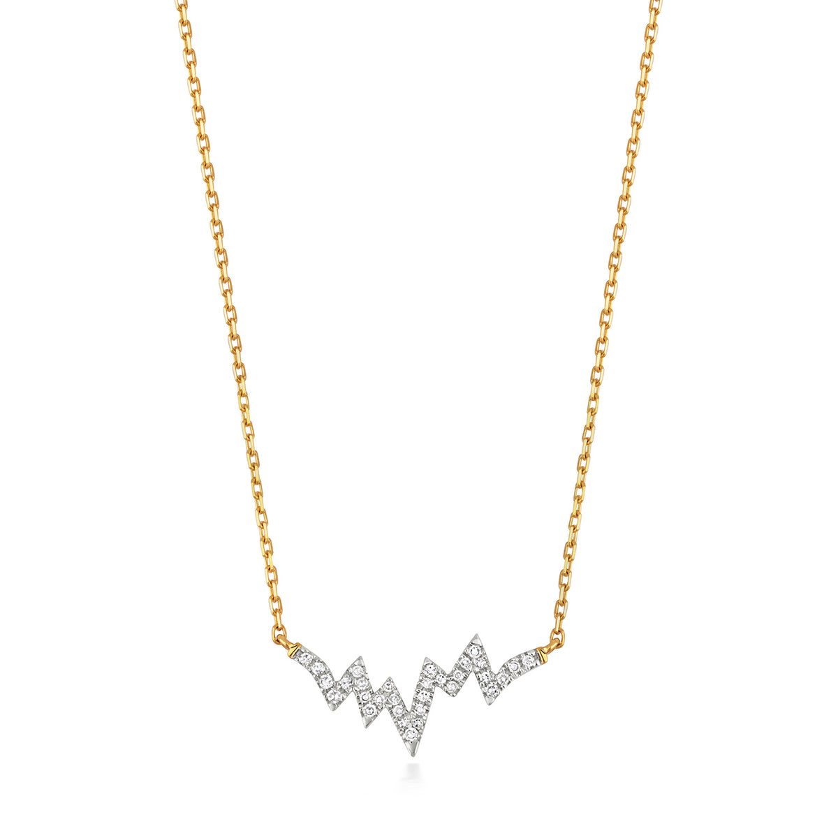 Cadwyn Aur Melyn 9ct â Diemwnt 0.06CT