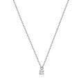 9ct White Gold 15-16 1/2"" Diamond Necklace 0.05CT