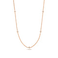 18ct Rose Gold 17" Diamond Necklace 0.35CT