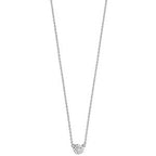 Tlws Diemwnt Aur Gwyn 18ct 0.05CT