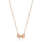 18ct Rose Gold Diamond Necklace 0.3CT
