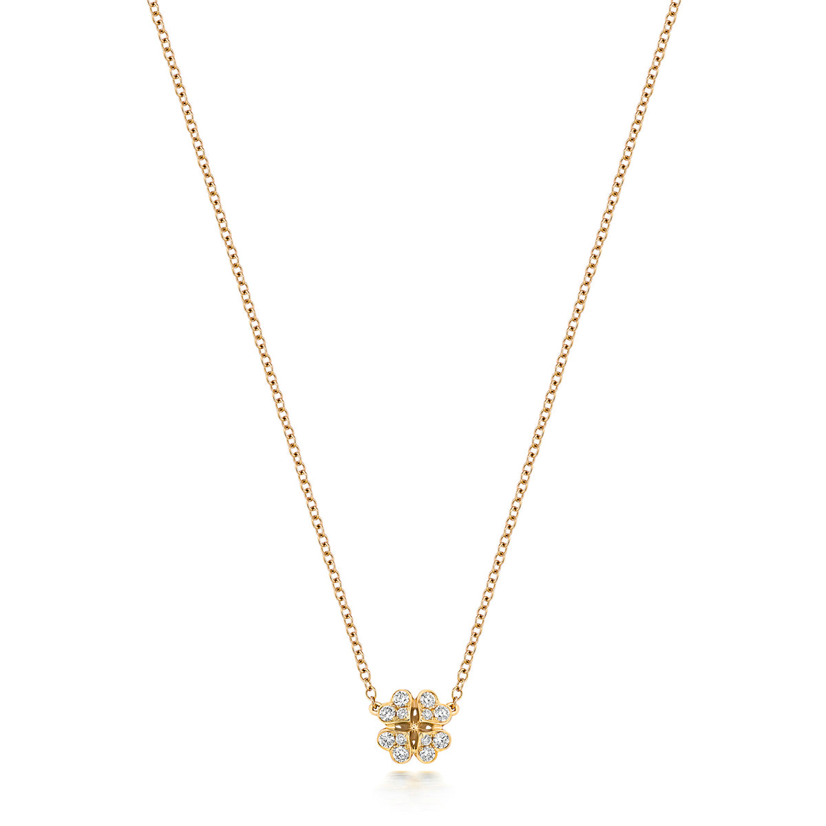 18ct White Gold Diamond Necklace 0.17CT