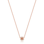 18ct Rose Gold Diamond Necklace 0.17CT