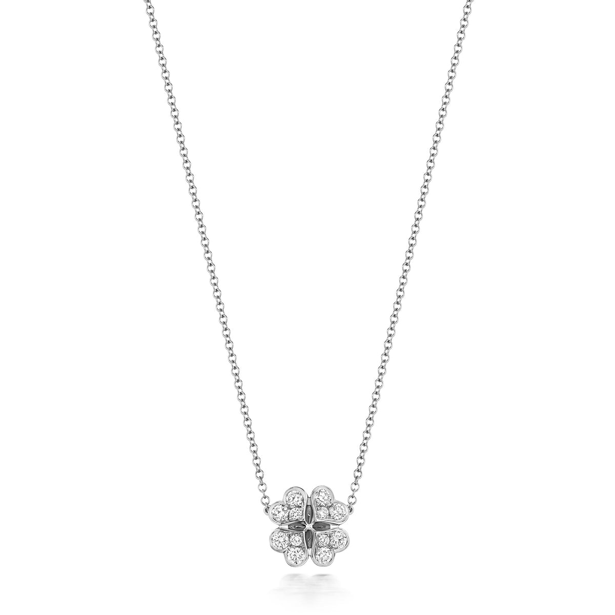 18ct White Gold Diamond Necklace 0.51CT