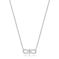 Mwclis Diemwnt Aur Gwyn 18ct 0.19CT