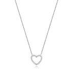 Mwclis Diemwnt Aur Gwyn 18ct 0.09CT