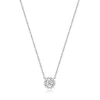Cadwyn Aur Gwyn 18ct gyda Diemwnt 0.24ct