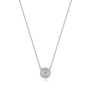 18ct White Gold Diamond Necklace 0.3CT