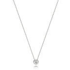 Mwclis Diemwnt Aur Gwyn 18ct 0.11CT