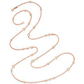 Mwclis Diemwnt Aur Rhosyn 18ct 35"" 1.55CT
