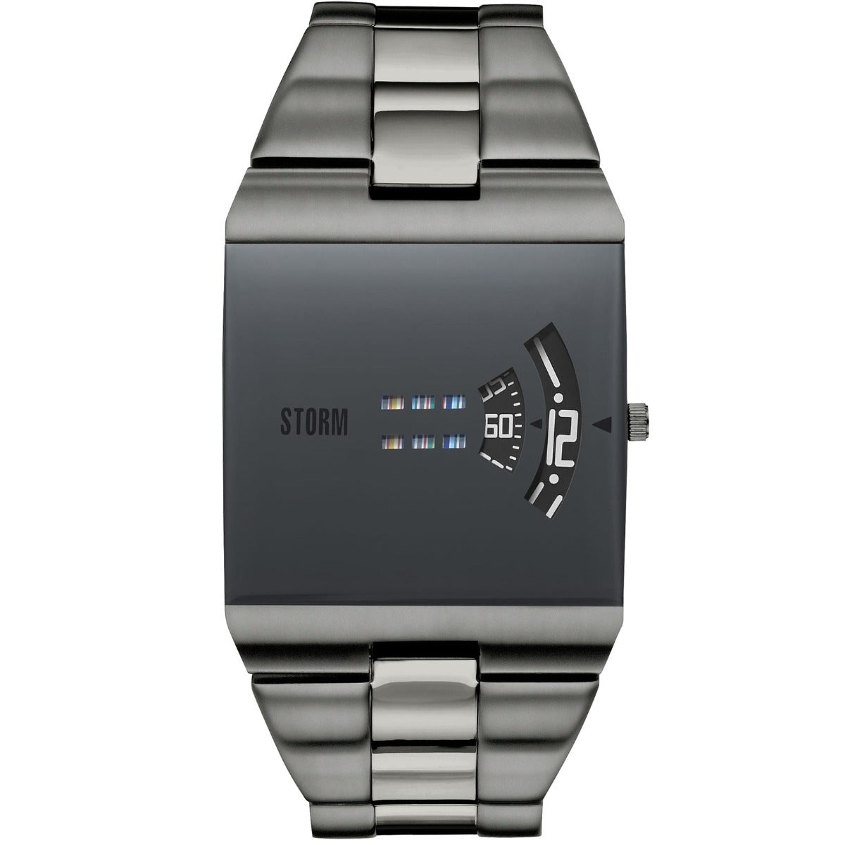 STORM New Remi SQ Lazer Blue Mens Watch with Grey Dial and Grey Bracelet 47430/IP/GY