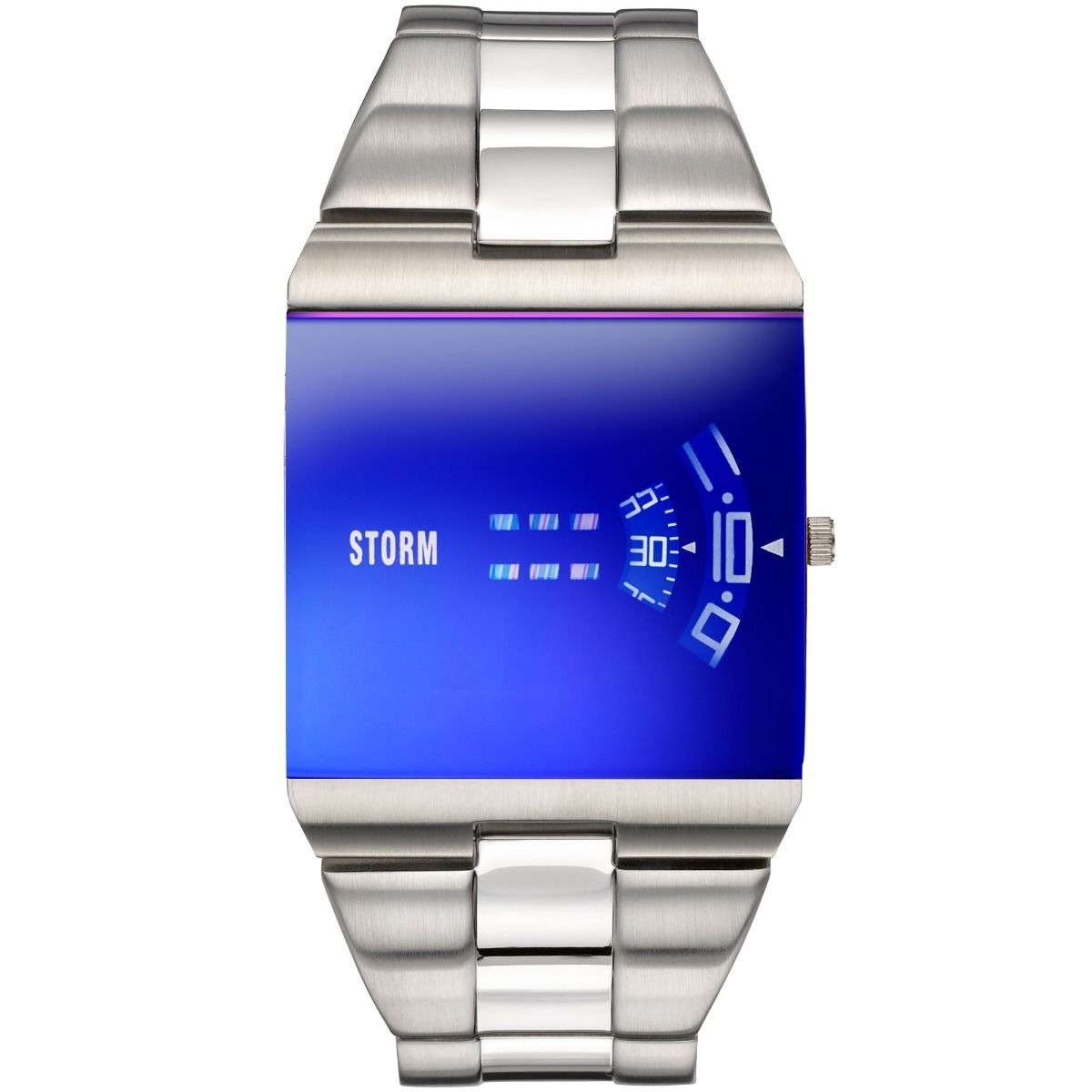 STORM New Remi SQ Lazer Blue Mens Watch with Blue Dial and Silver Bracelet 47430/LB