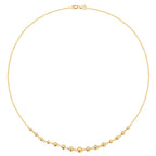 Mwclis Aur Melyn 9ct 16"