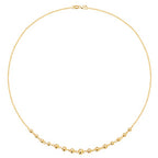Mwclis Aur Melyn 9ct 16"