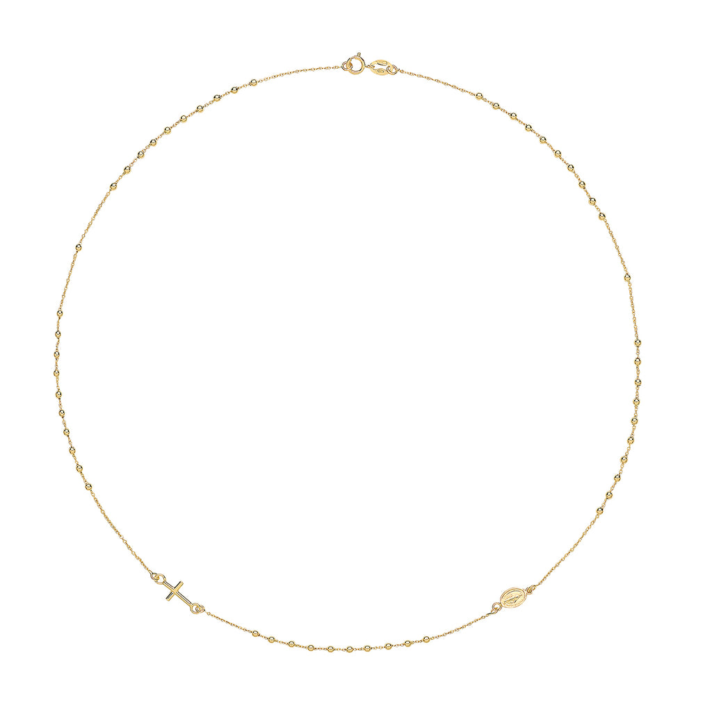 Cadwyn Aur Melyn 9ct 16"