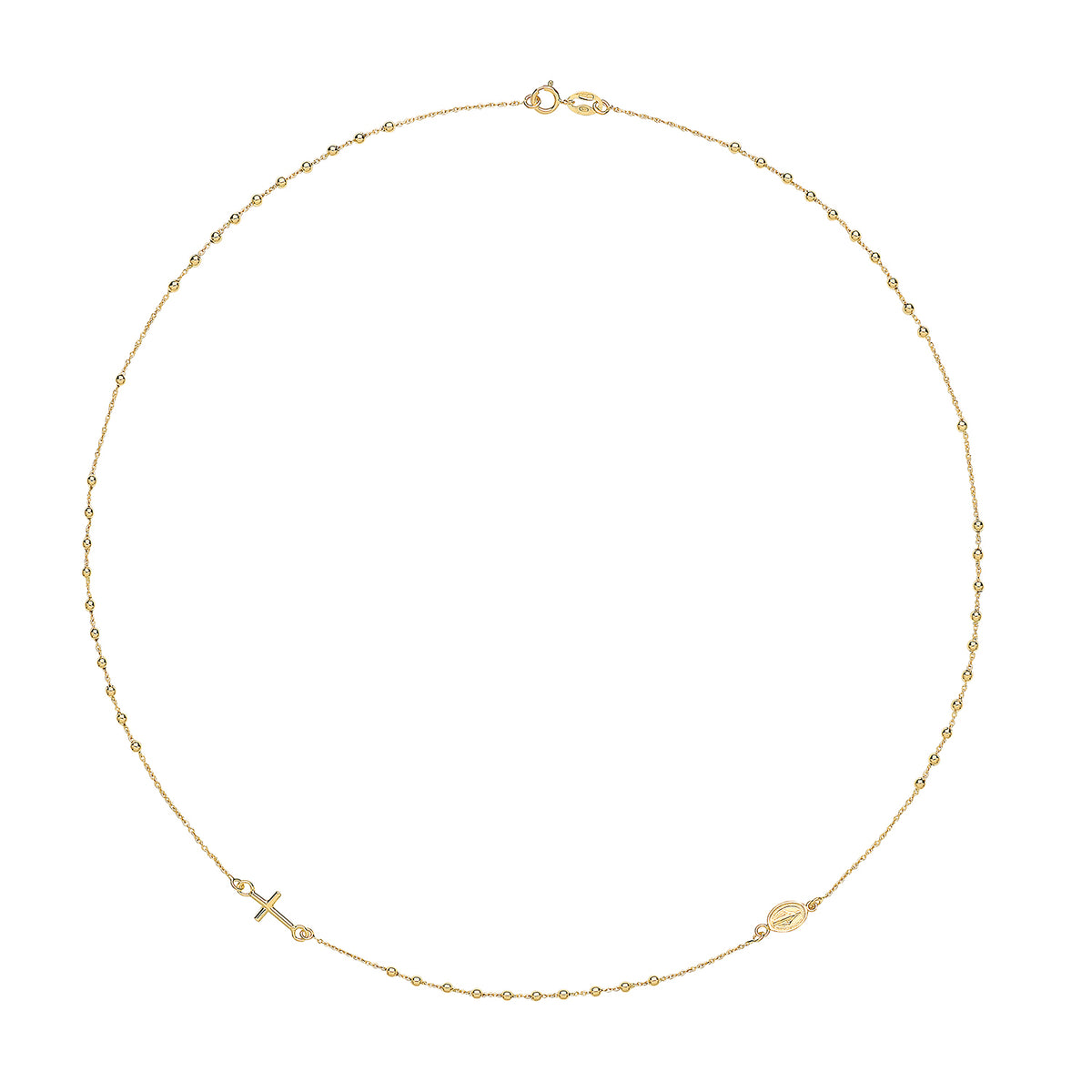 Cadwyn Aur Melyn 9ct 16"