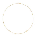 Cadwyn Aur Melyn 9ct 16"