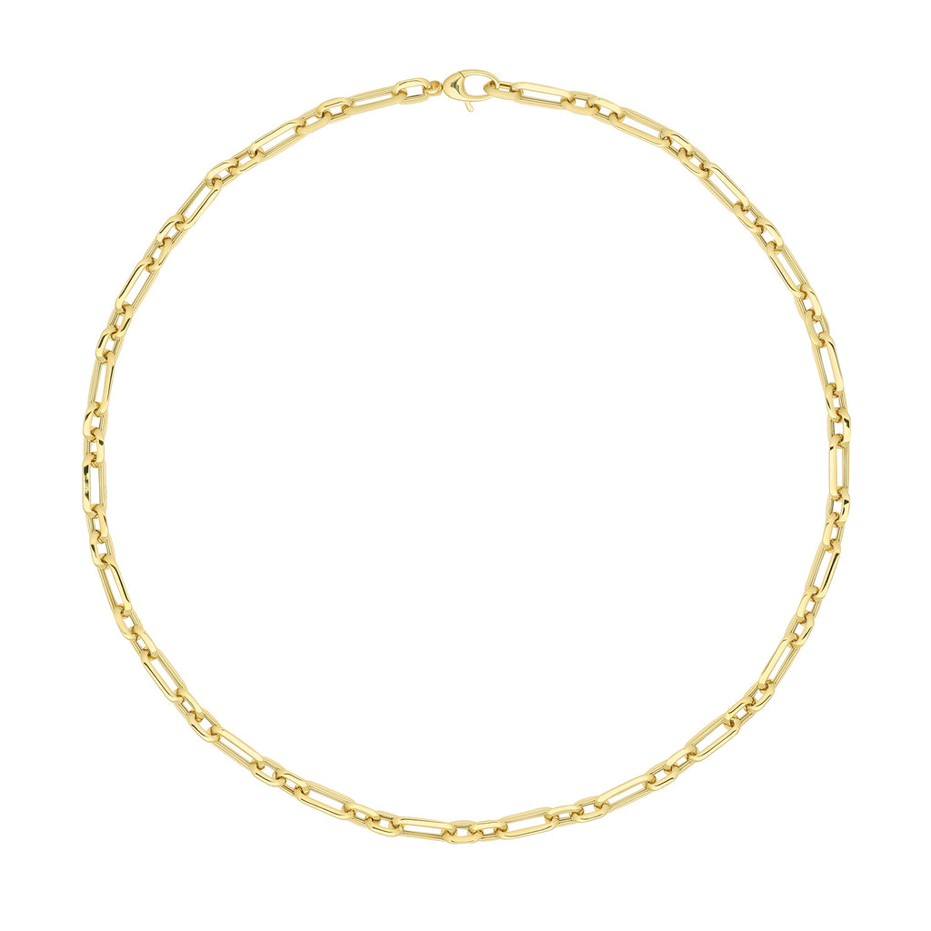 Gwisg Aur Melyn 9ct 18"
